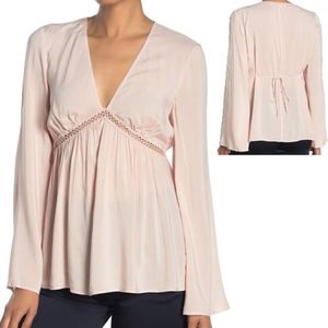BCBGeneration Long Sleeve Babydoll Blouse